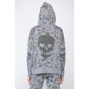 NWT Lightweight skull hooded sweater Small Medium